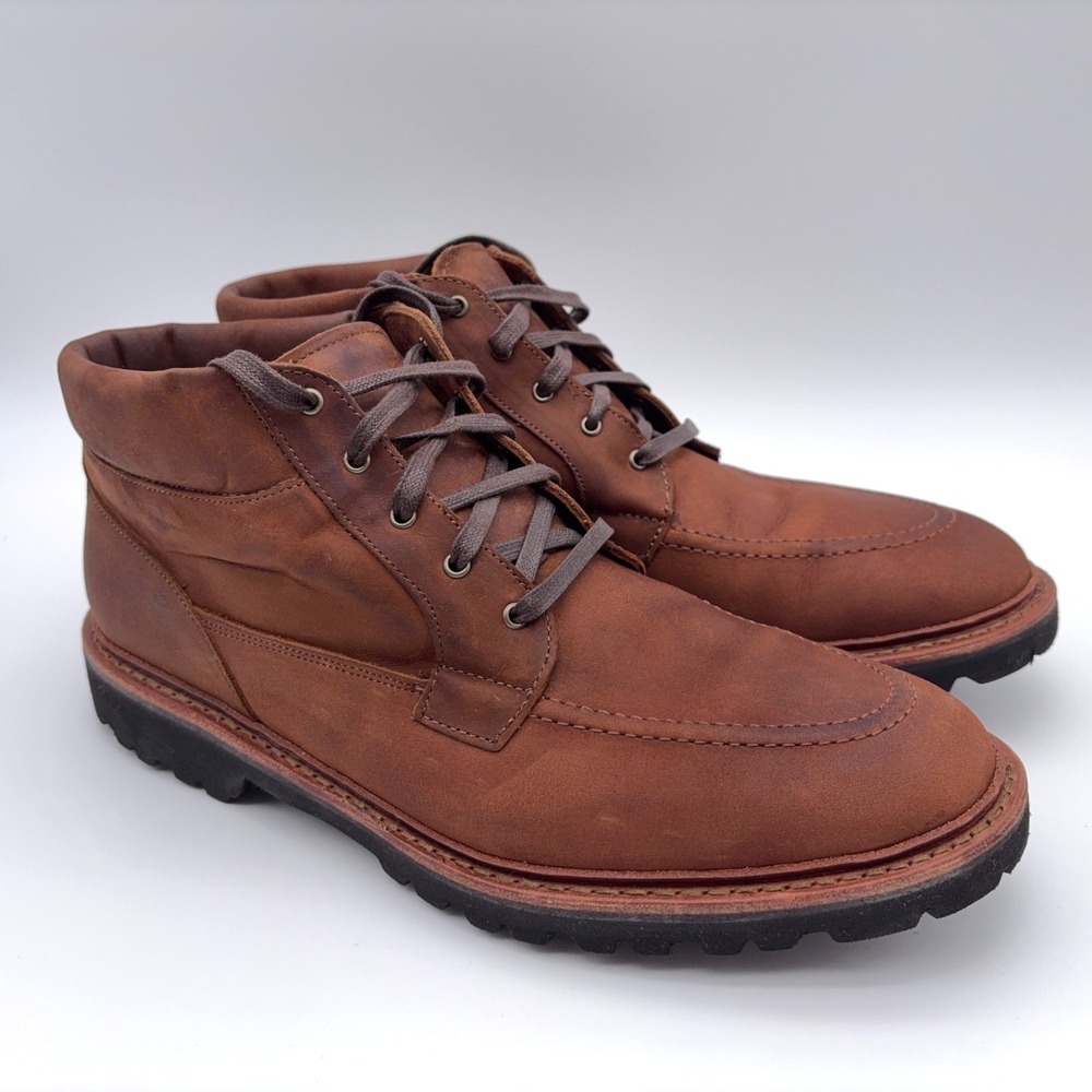Allen Edmonds Cascade Ankle Boots Mens Size 10.5B Narrow Width Brown Lace Up